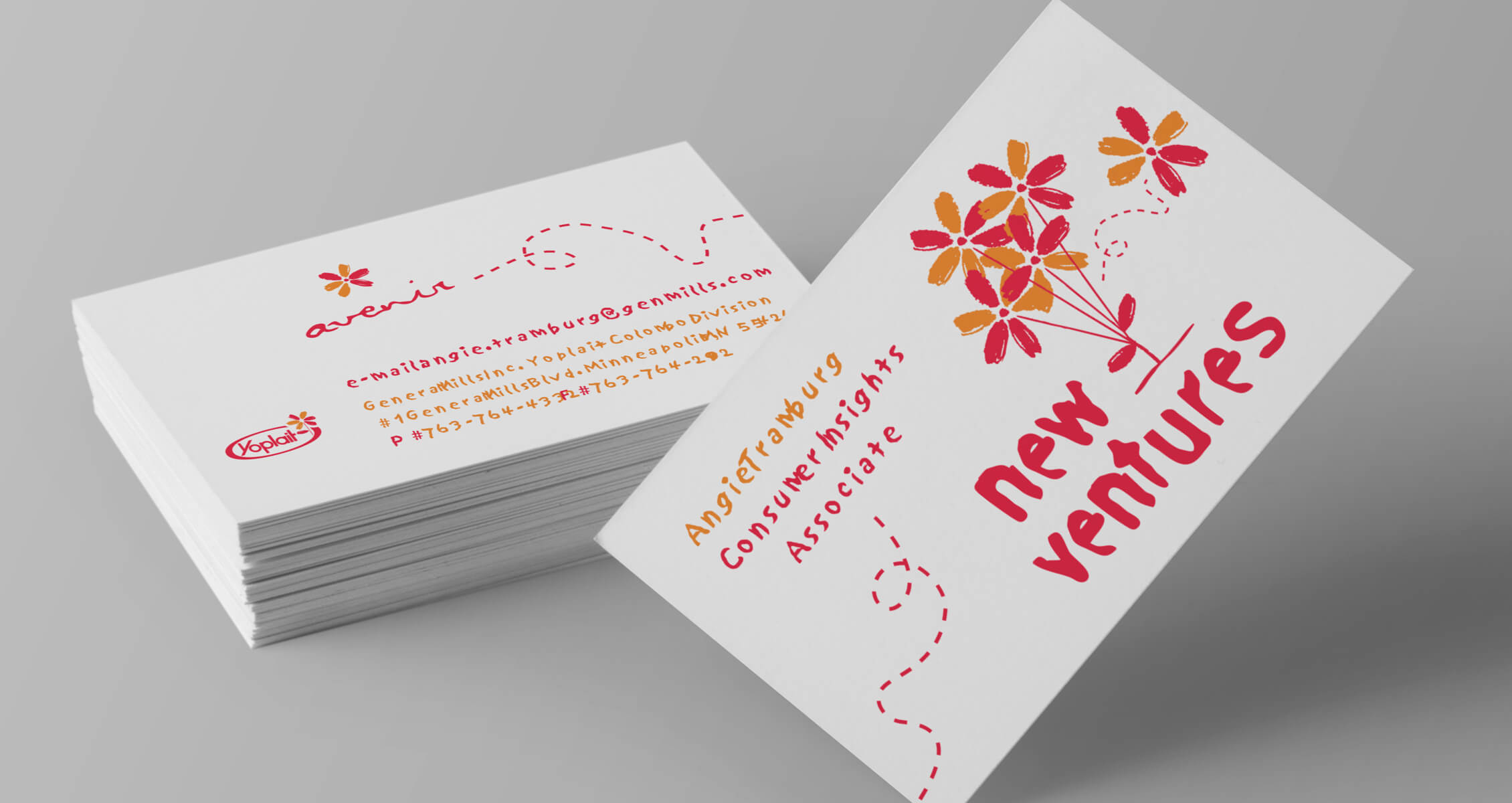 yoplait new ventures business cards image