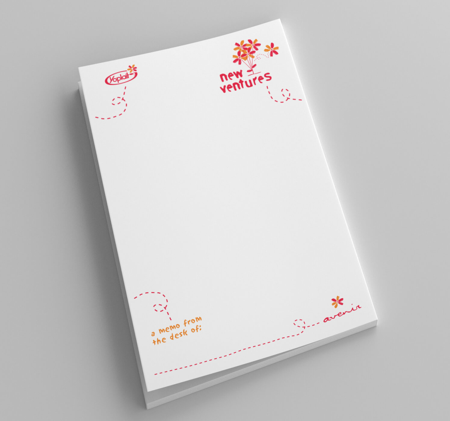 yoplait new ventures memo pad image